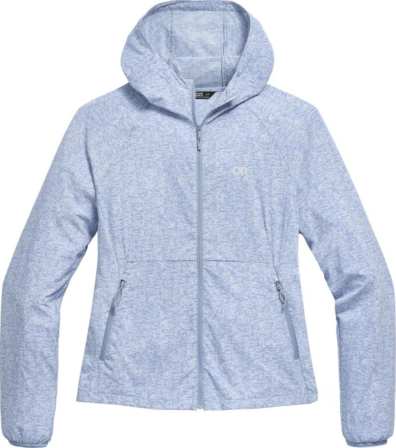Astroman Full Zip Sun Hoodie - Womens - titanium tamarack print 1