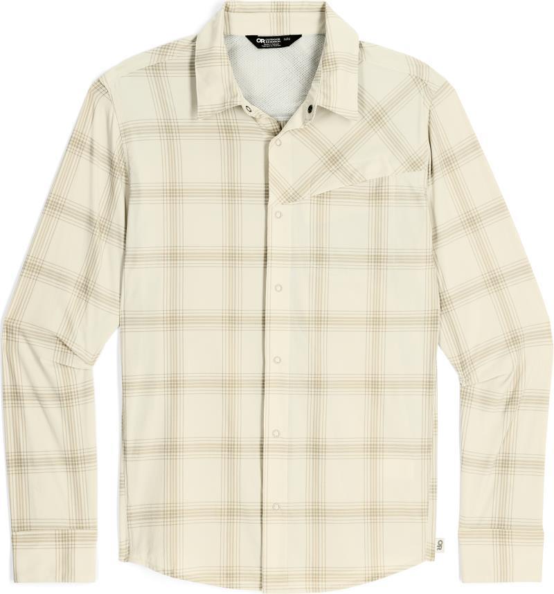 Astroman LS Sun Shirt - Mens - Oyster Plaid 1