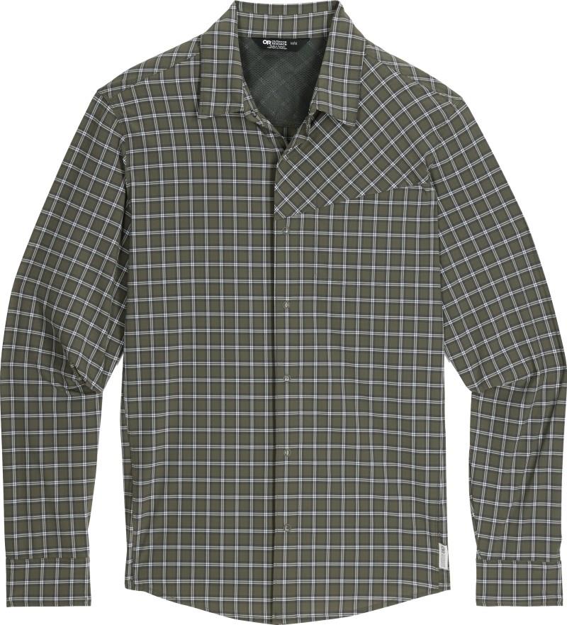 Astroman LS Sun Shirt - Mens - ranger green plaid 1