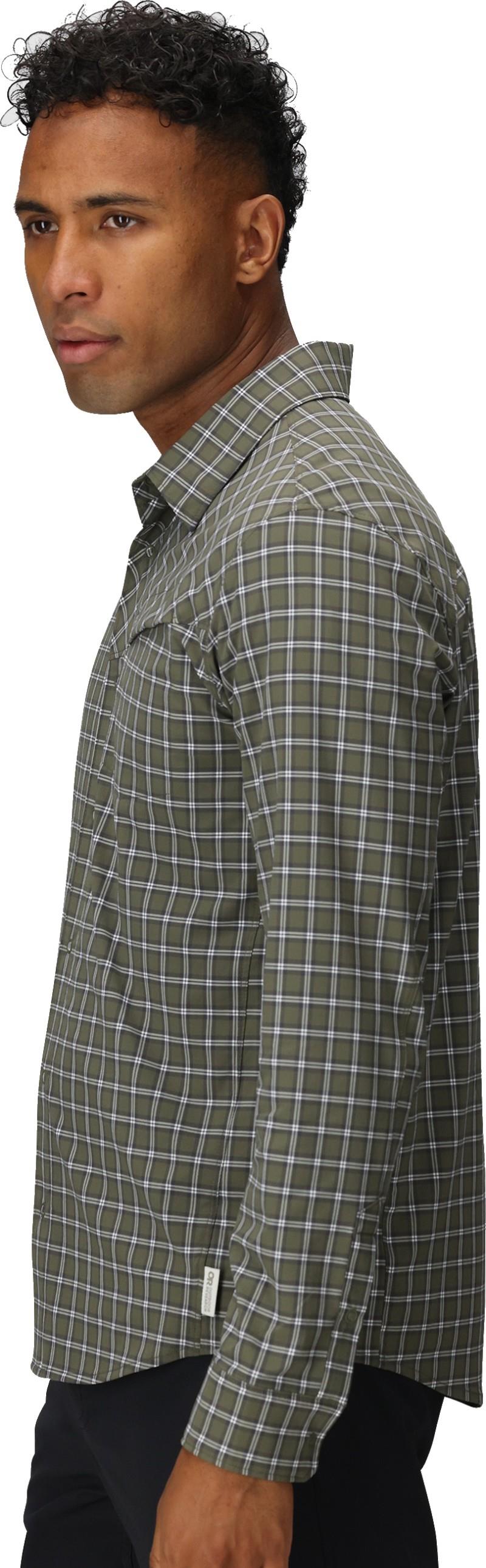 Astroman LS Sun Shirt - Mens - ranger green plaid 1