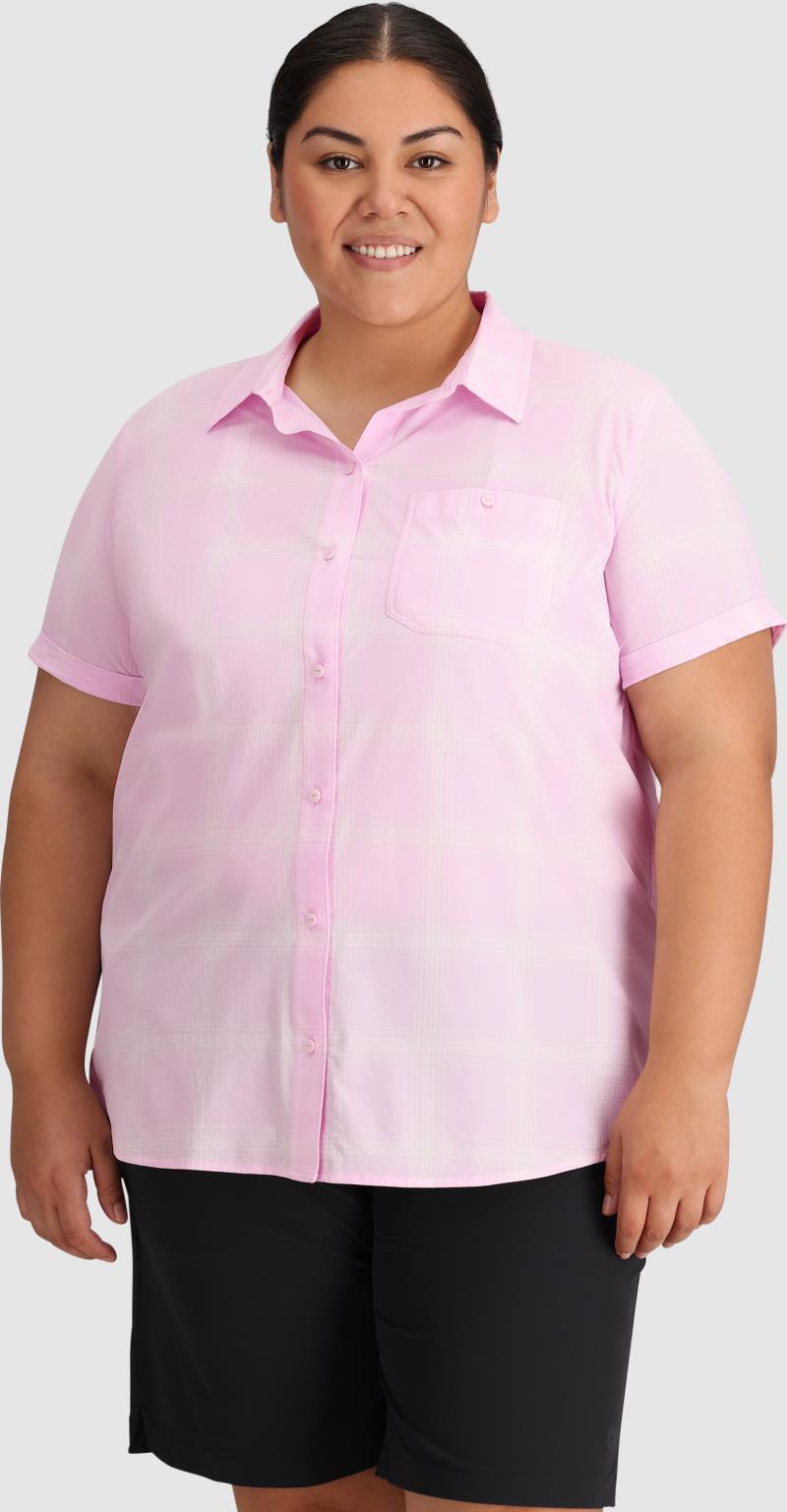 Astroman SS Sun Shirt, Plus - Womens - Margarita Plaid 5