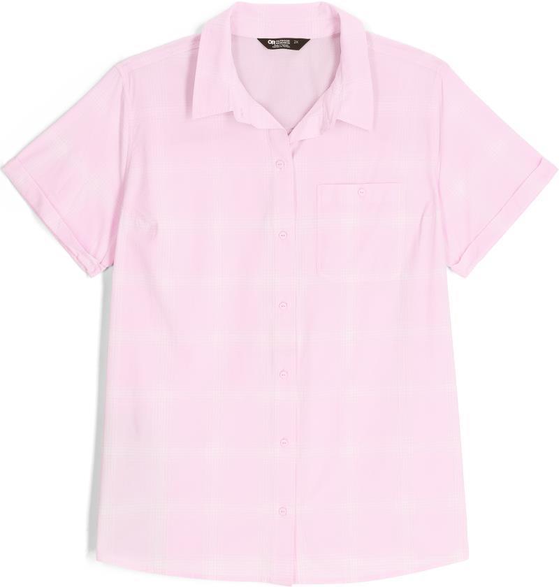 Astroman SS Sun Shirt, Plus - Womens - Margarita Plaid 1