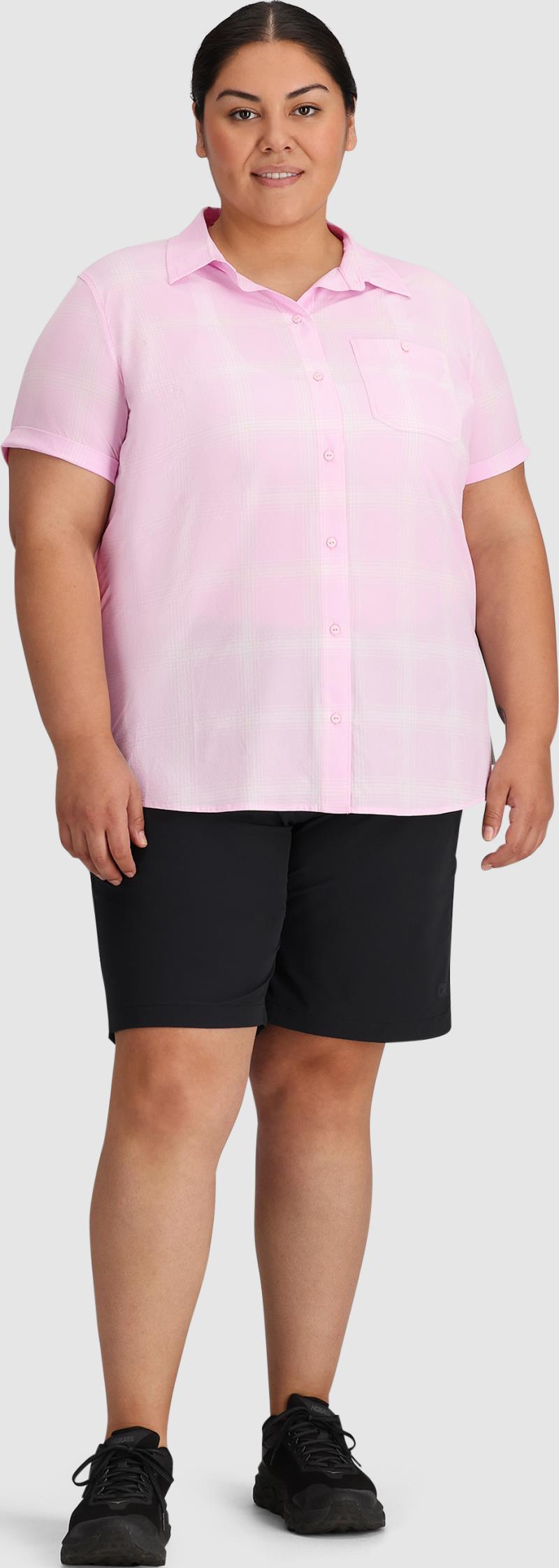Astroman SS Sun Shirt, Plus - Womens - Margarita Plaid 2