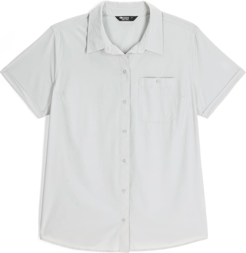 Astroman SS Sun Shirt, Plus - Womens - Pebble 1