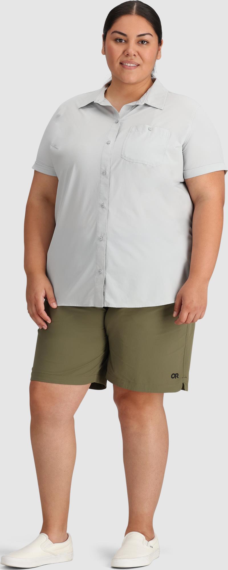 Astroman SS Sun Shirt, Plus - Womens - Pebble 3