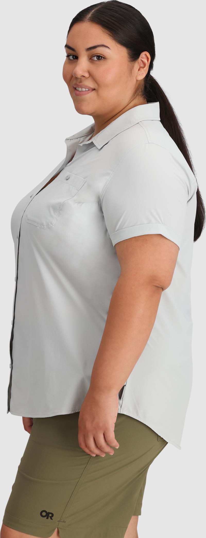 Astroman SS Sun Shirt, Plus - Womens - Pebble 4
