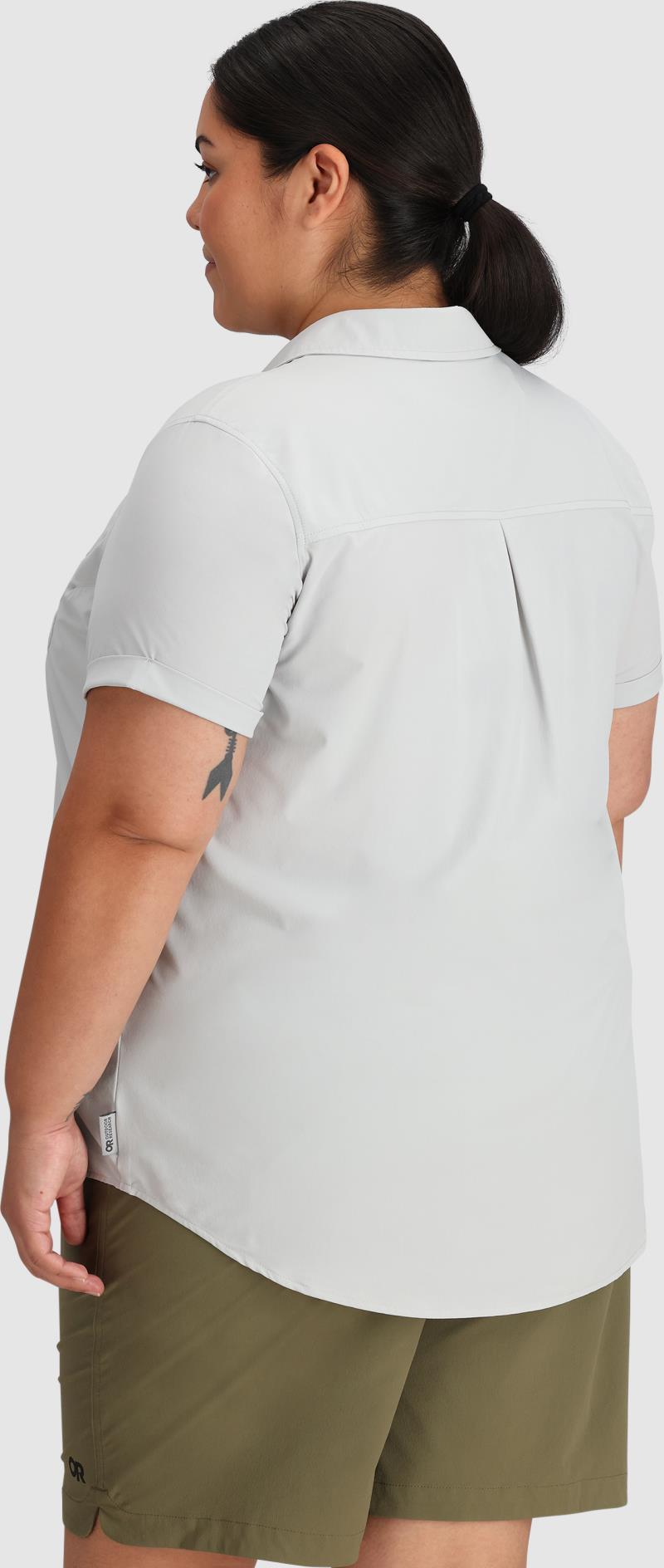 Astroman SS Sun Shirt, Plus - Womens - Pebble 5