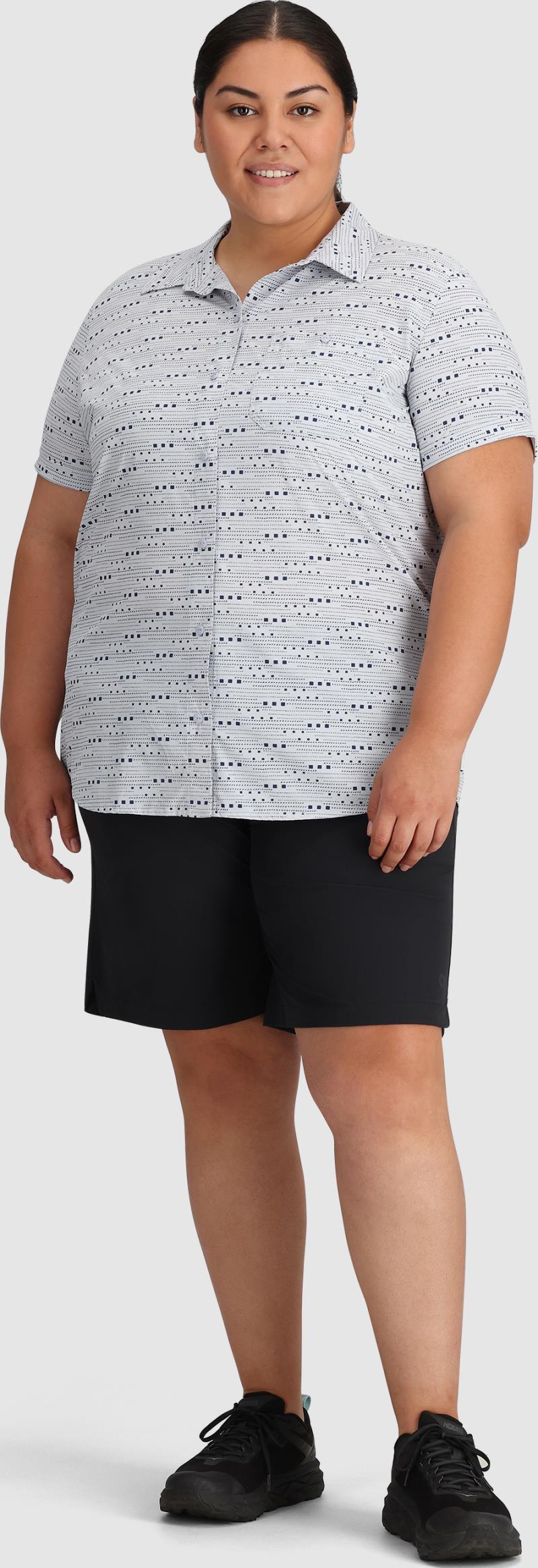 Astroman SS Sun Shirt, Plus - Womens - Titanium Dash Path 2