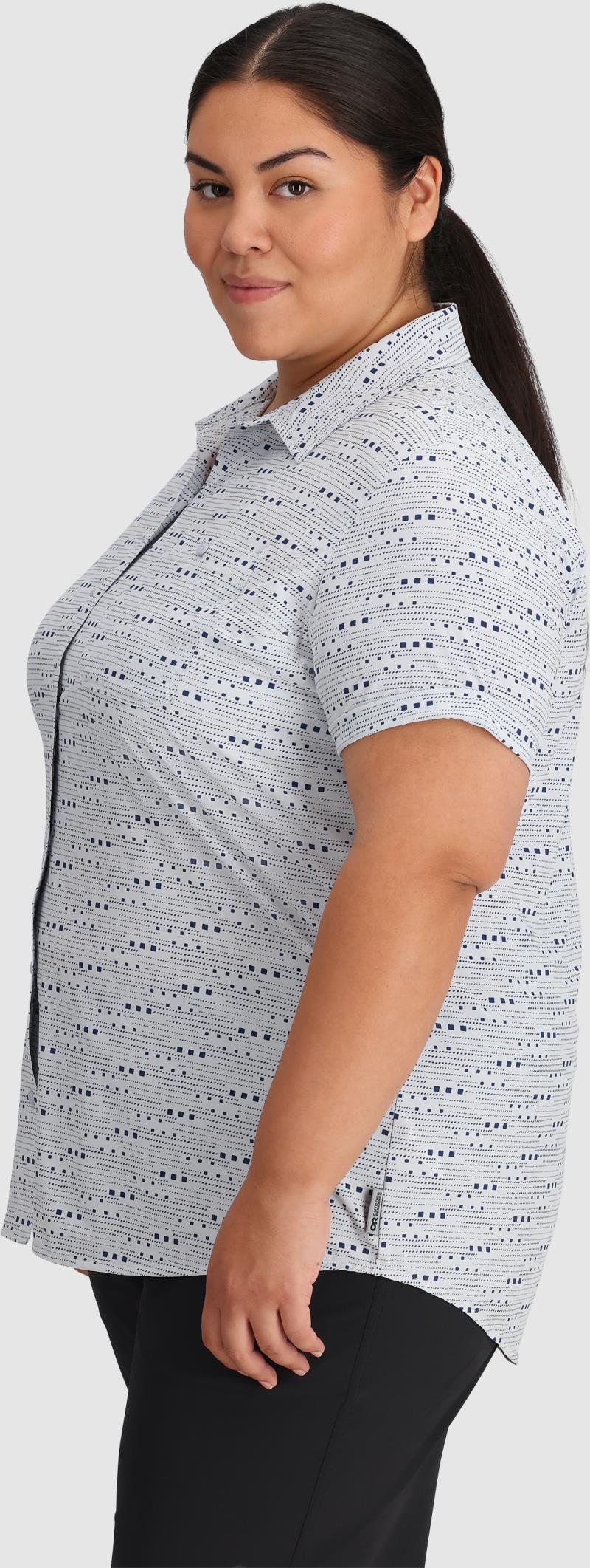 Astroman SS Sun Shirt, Plus - Womens - Titanium Dash Path 3