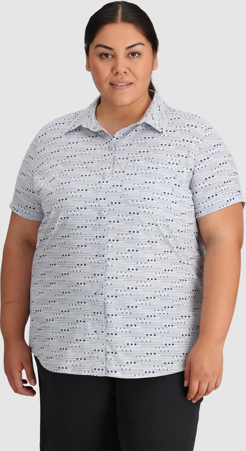 Astroman SS Sun Shirt, Plus - Womens - Titanium Dash Path 5