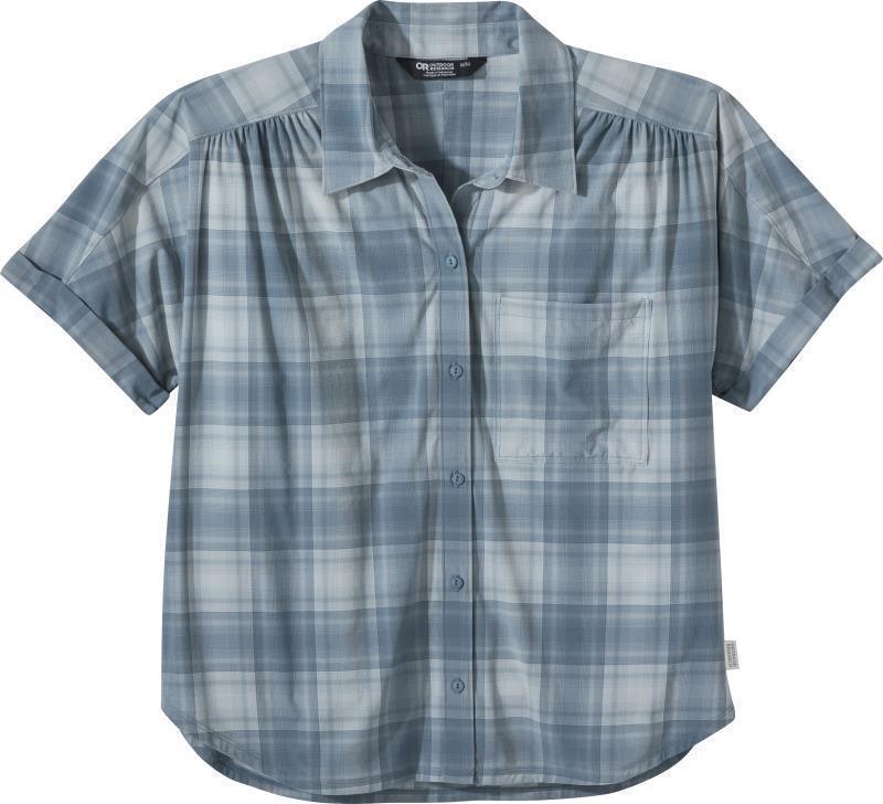 Astroman SS Sun Shirt - Womens - Nimbus Plaid 1