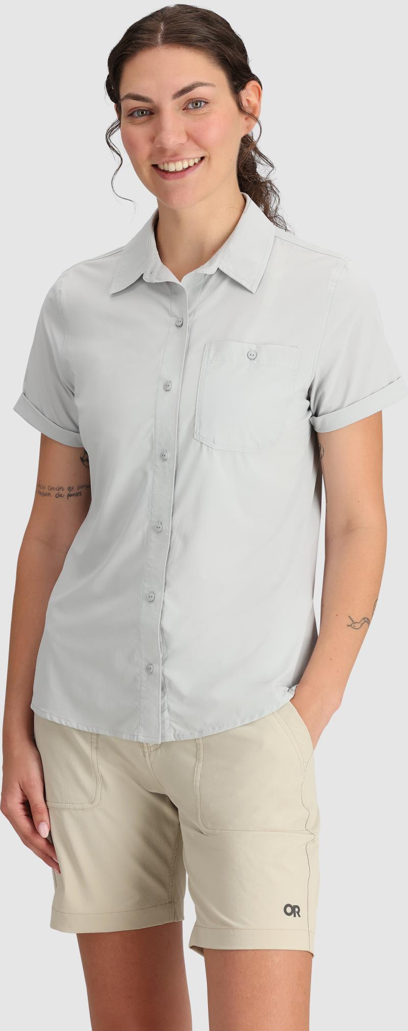 Astroman SS Sun Shirt - Womens - Pebble 2