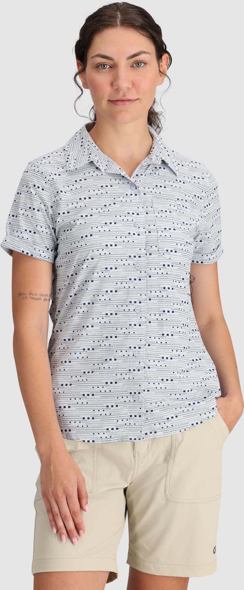 Astroman SS Sun Shirt - Womens - Titanium Dash Path 2