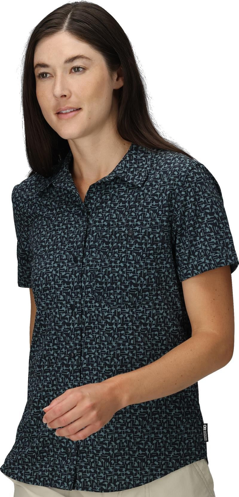 Astroman SS Sun Shirt - Womens - neptune paintswipes 1