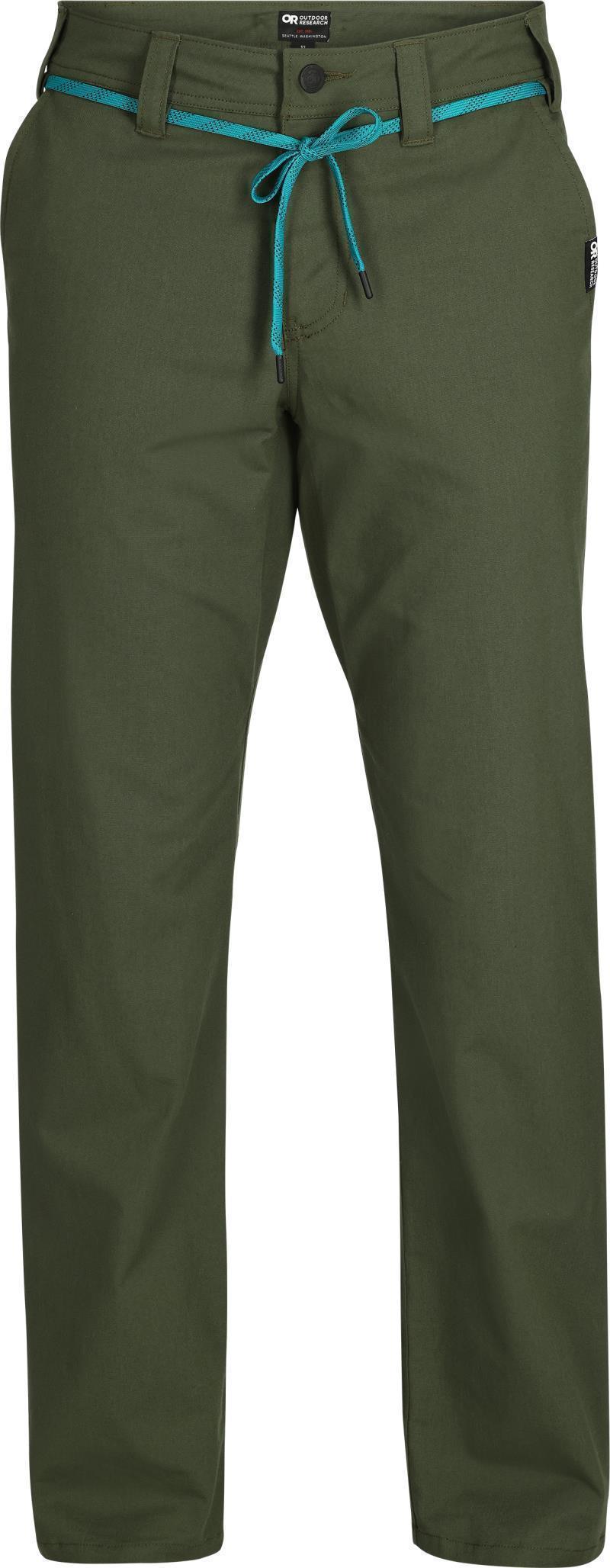 Canvas Pants, Straight Leg, 32" Inseam - Mens - Verde 1