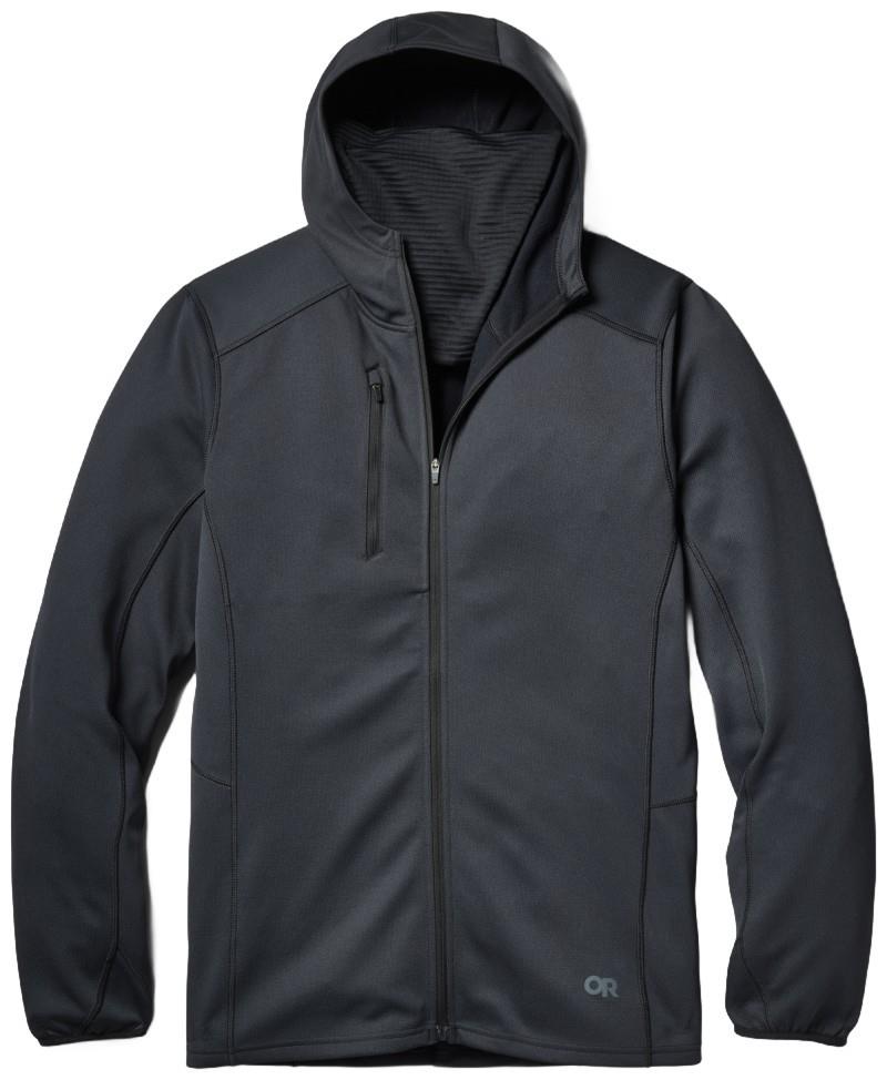 Ceramik Fleece Full Zip Hoodie - Mens - black 1