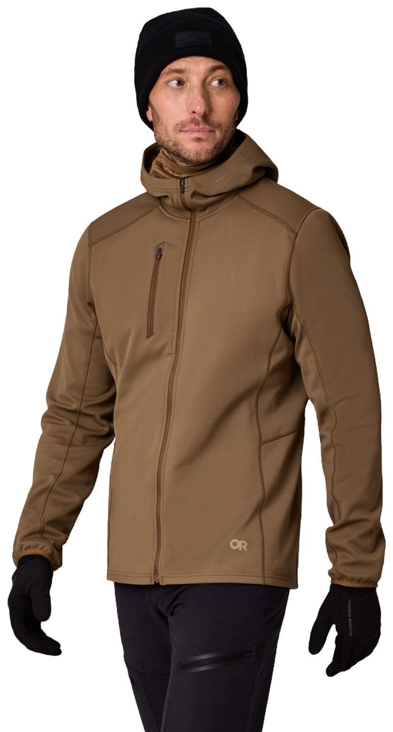 Ceramik Fleece Full Zip Hoodie - Mens - coyote 1