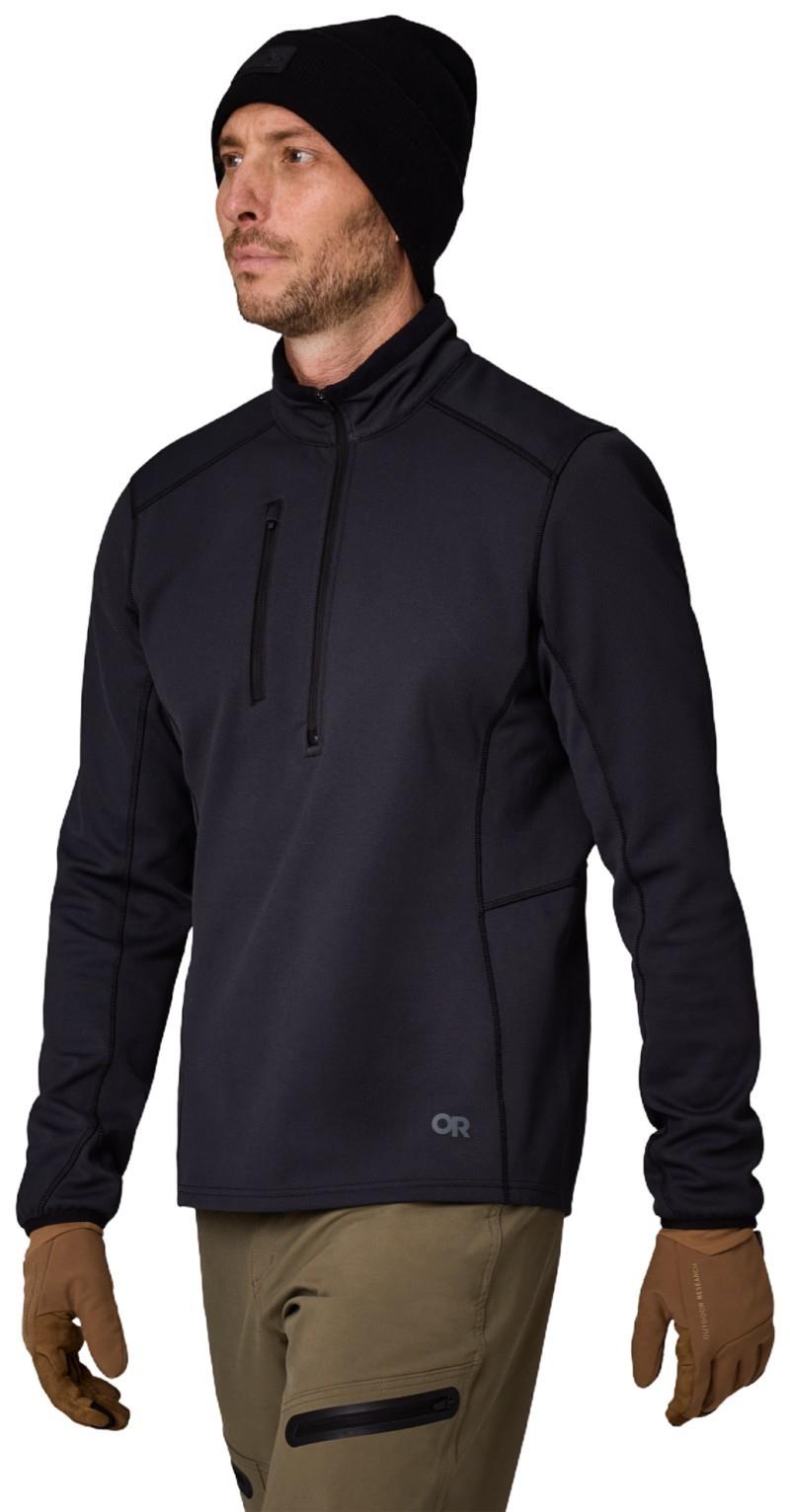 Ceramik Fleece Half Zip - Mens - black 1