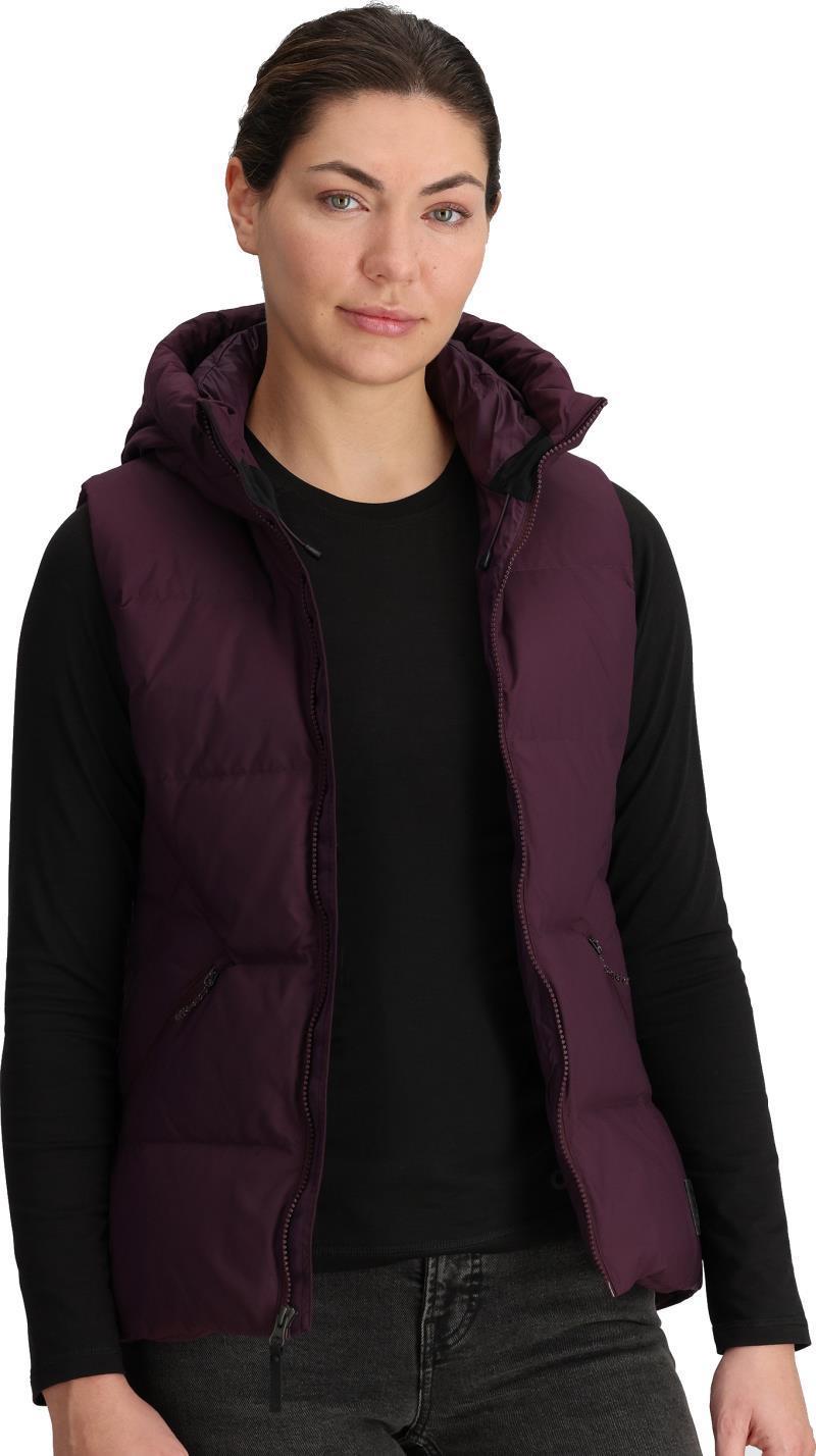 Coze Hooded Down Vest - Womens - amethyst 1