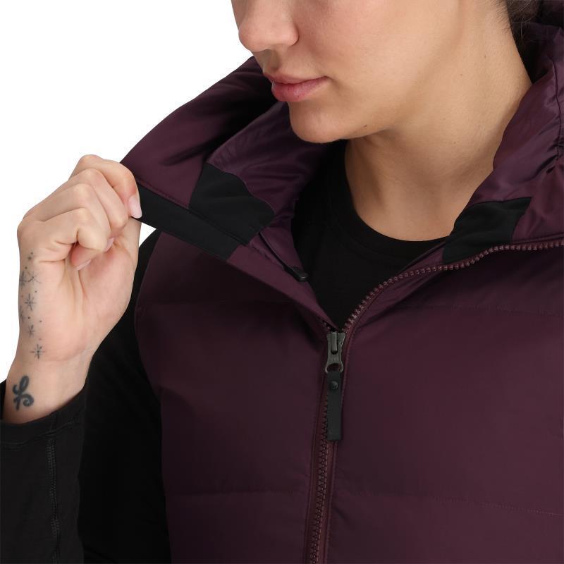 Coze Hooded Down Vest - Womens - amethyst 1