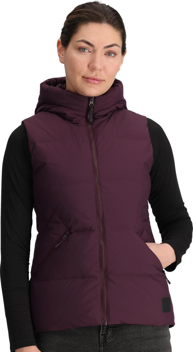 Coze Hooded Down Vest - Womens - amethyst 1