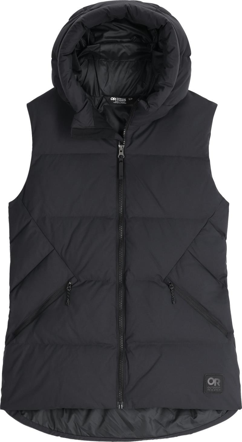 Coze Hooded Down Vest - Womens - black 1
