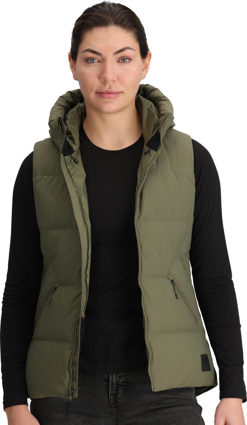 Coze Hooded Down Vest - Womens - ranger green 1