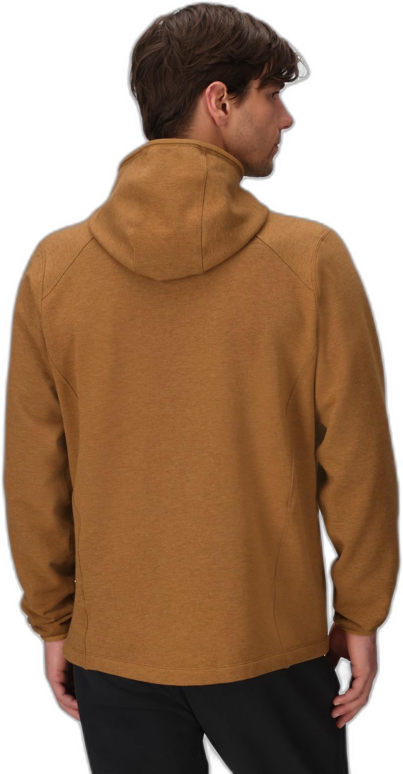 Crescent Fleece Full Zip Hoodie - Mens - bronze 1