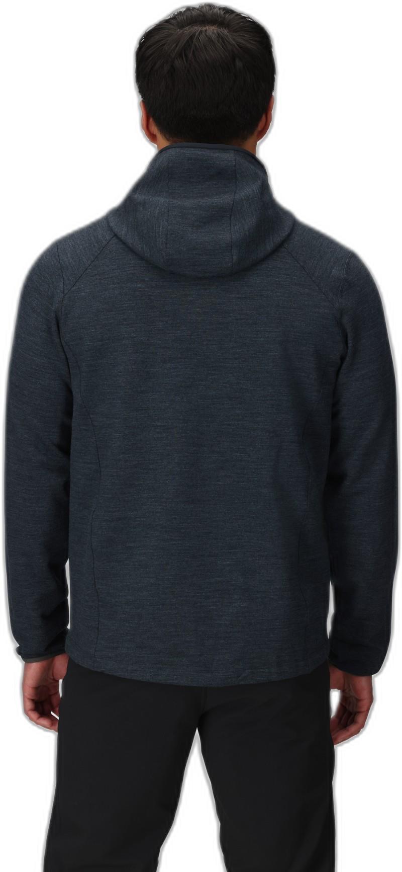 Crescent Fleece Full Zip Hoodie - Mens - storm heather 1