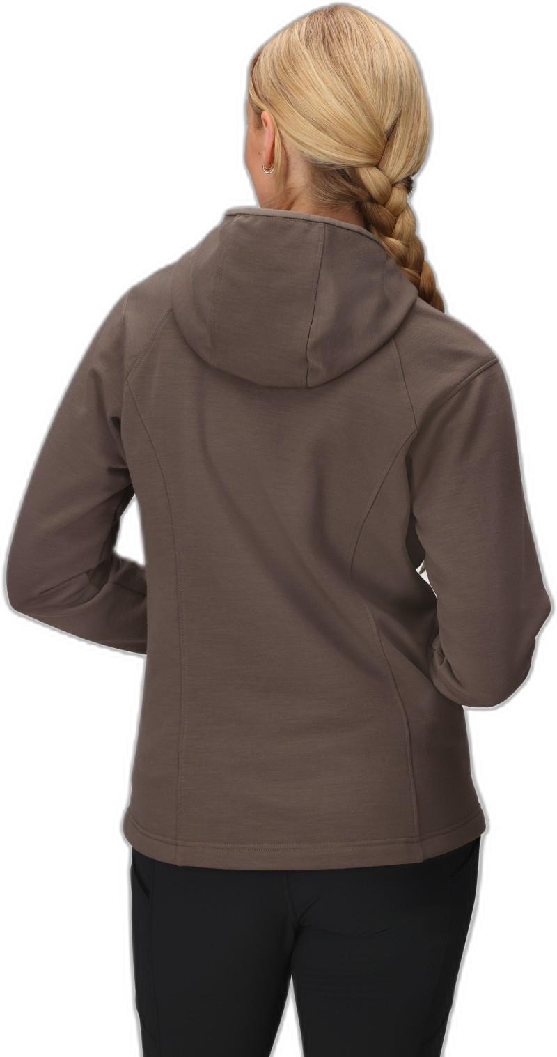 Crescent Fleece Full Zip Hoodie - Womens - sable 1