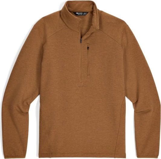 Crescent Fleece Half Zip - Mens - bronze 1