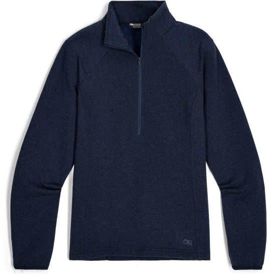 Crescent Fleece Half Zip - Womens - dark navy 1