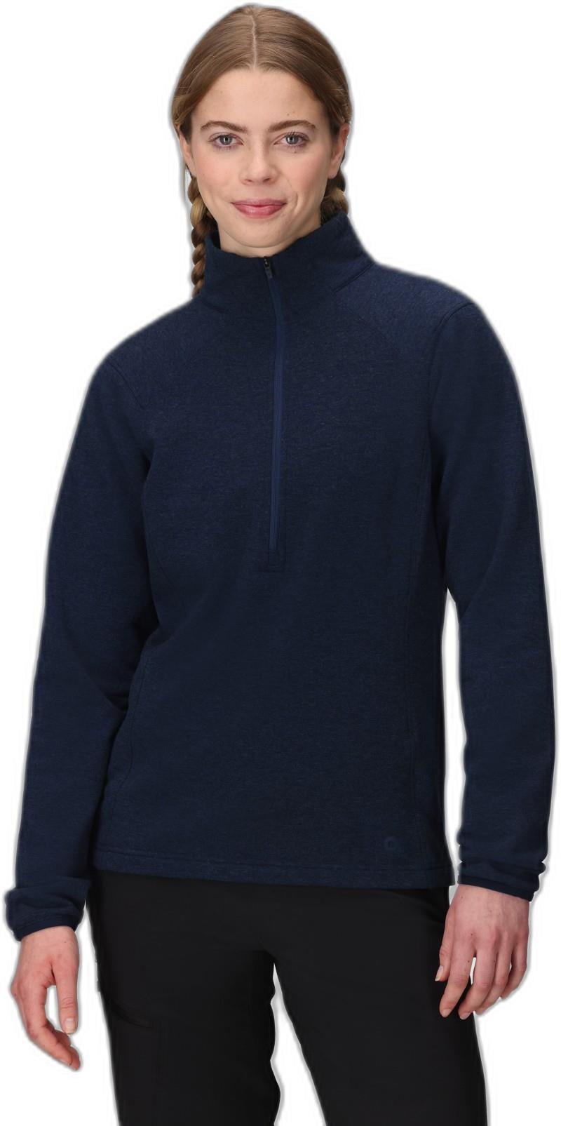 Crescent Fleece Half Zip - Womens - dark navy 1