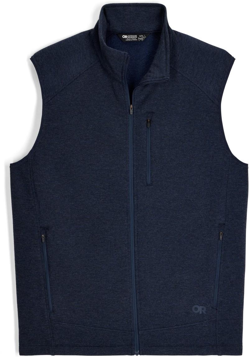 Crescent Fleece Vest - Mens - dark navy 1