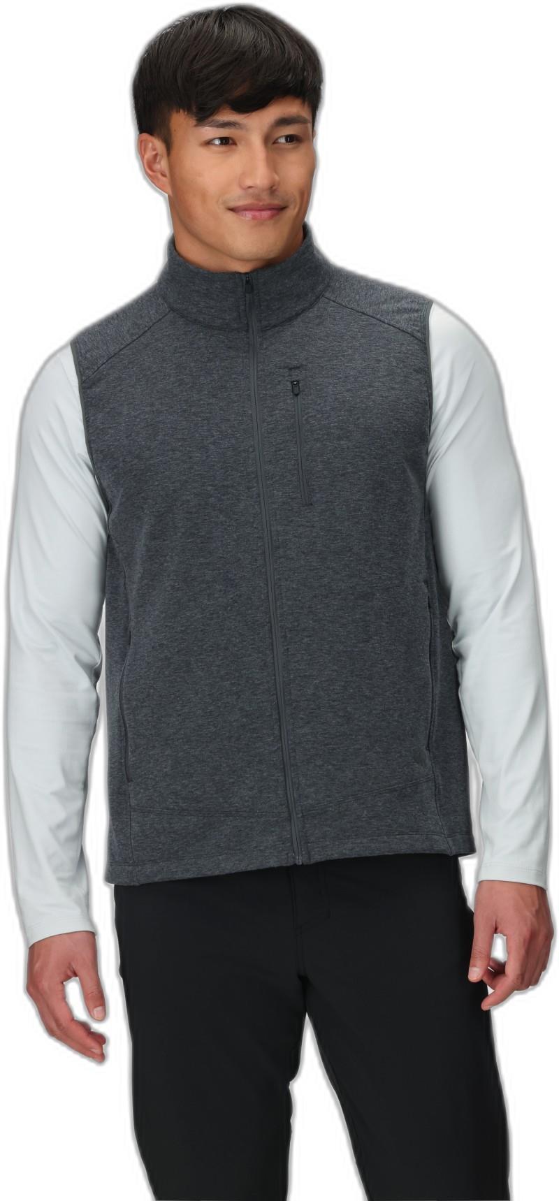 Crescent Fleece Vest - Mens - storm heather 1