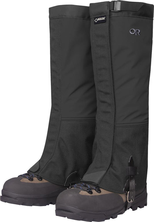 Crocodile Gaiters, Wide - Womens - Black 1