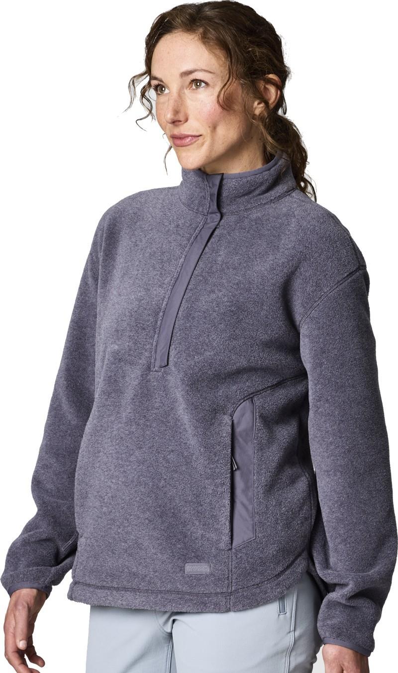 Deming Fleece Pullover - Womens - smoky quartz 1
