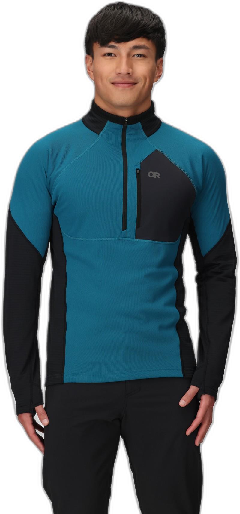 Deviator Fleece Half Zip - Mens - aurora / black 1