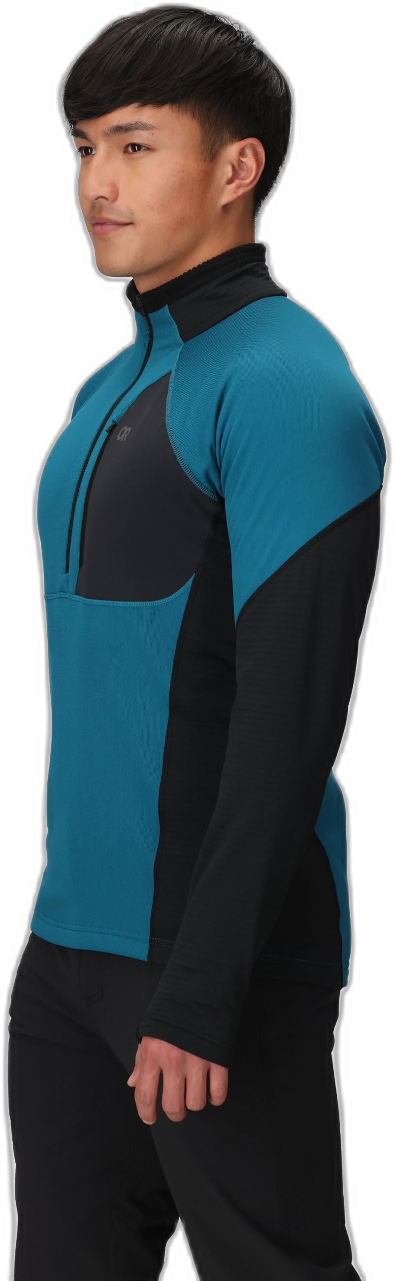Deviator Fleece Half Zip - Mens - aurora / black 1