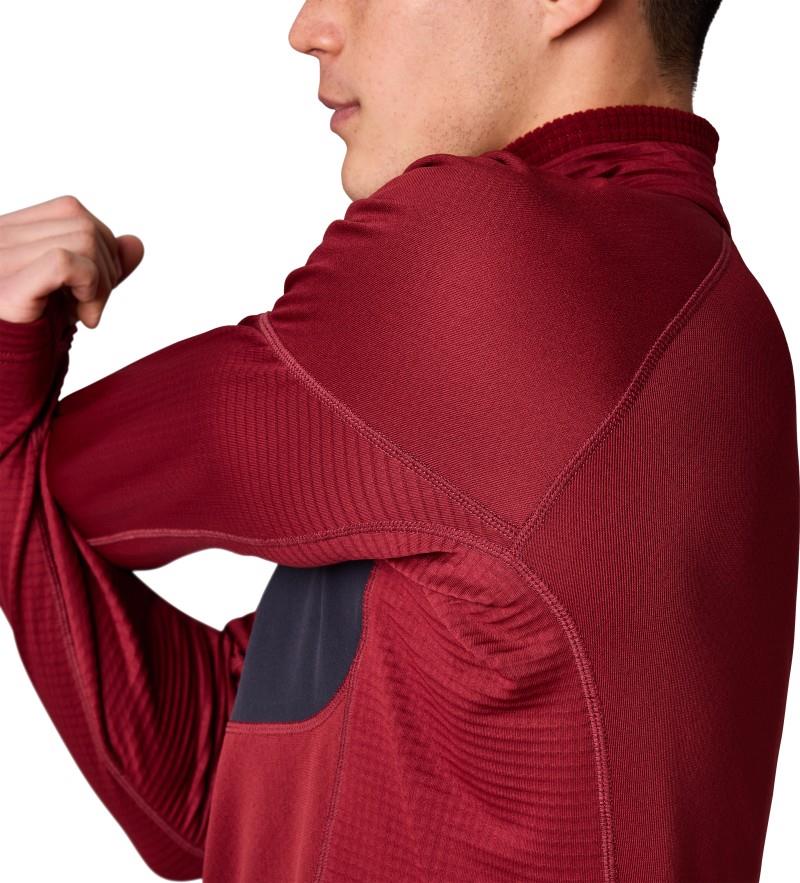 Deviator Fleece Half Zip - Mens - vermillion 1