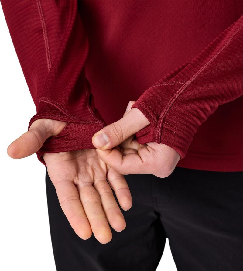 Deviator Fleece Half Zip - Mens - vermillion 1