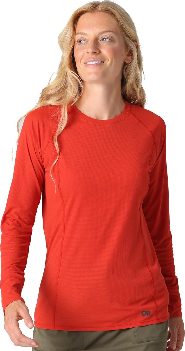 Echo LS Tee - Womens - cardinal 1