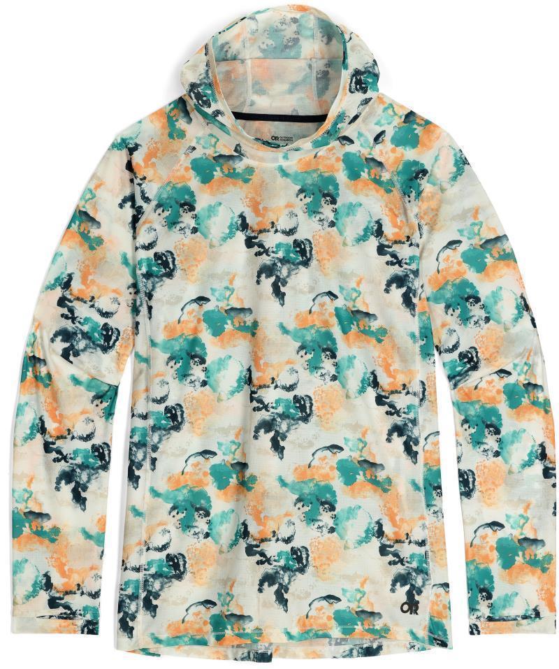 Echo Printed Hoodie, Plus - Womens - Tropical Watercolor 1