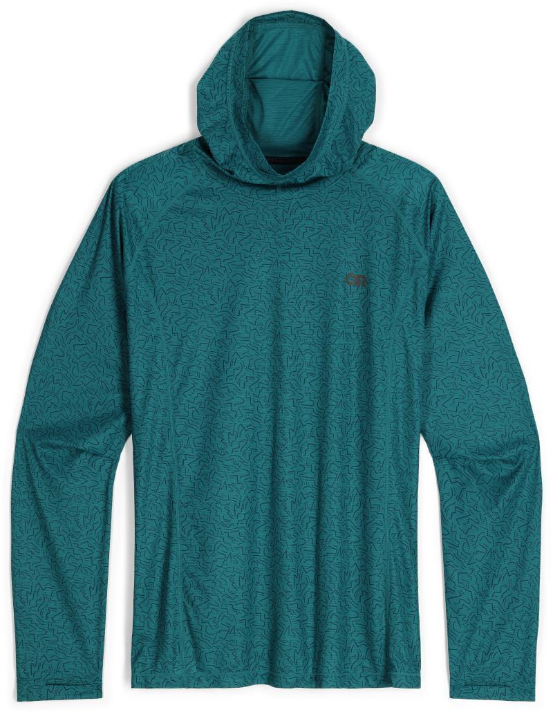 Echo Printed Hoodie - Mens - Deep Lake Squiggle 1
