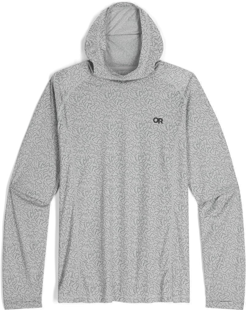 Echo Printed Hoodie - Mens - Pebble Squiggle 1
