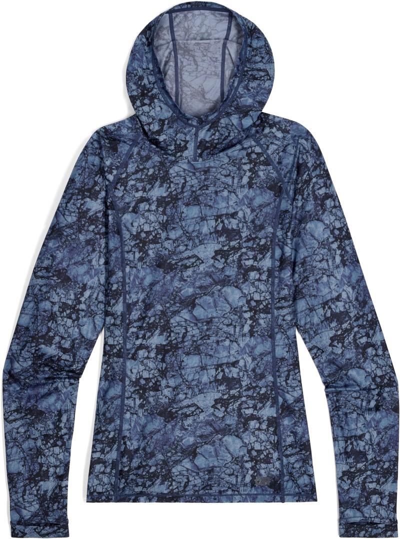 Echo Printed Hoodie - Womens - fjord granite print 1