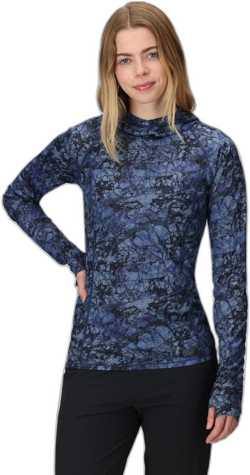 Echo Printed Hoodie - Womens - fjord granite print 1