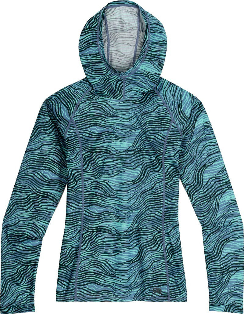 Echo Printed Hoodie - Womens - olympic nori 1