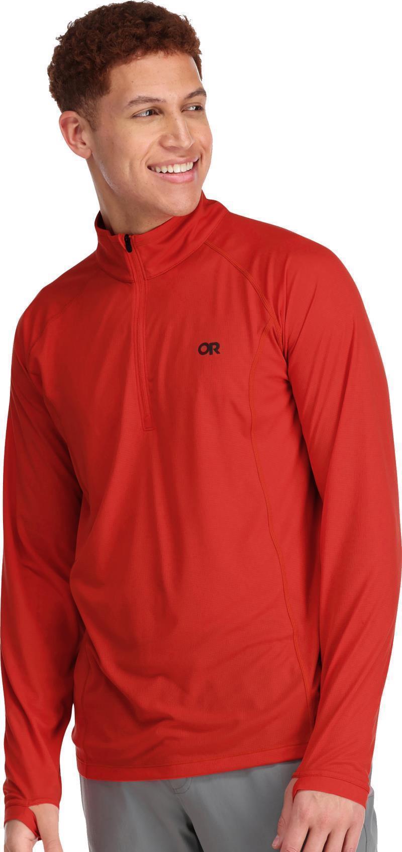 Echo Quarter Zip - Mens - Cranberry 2