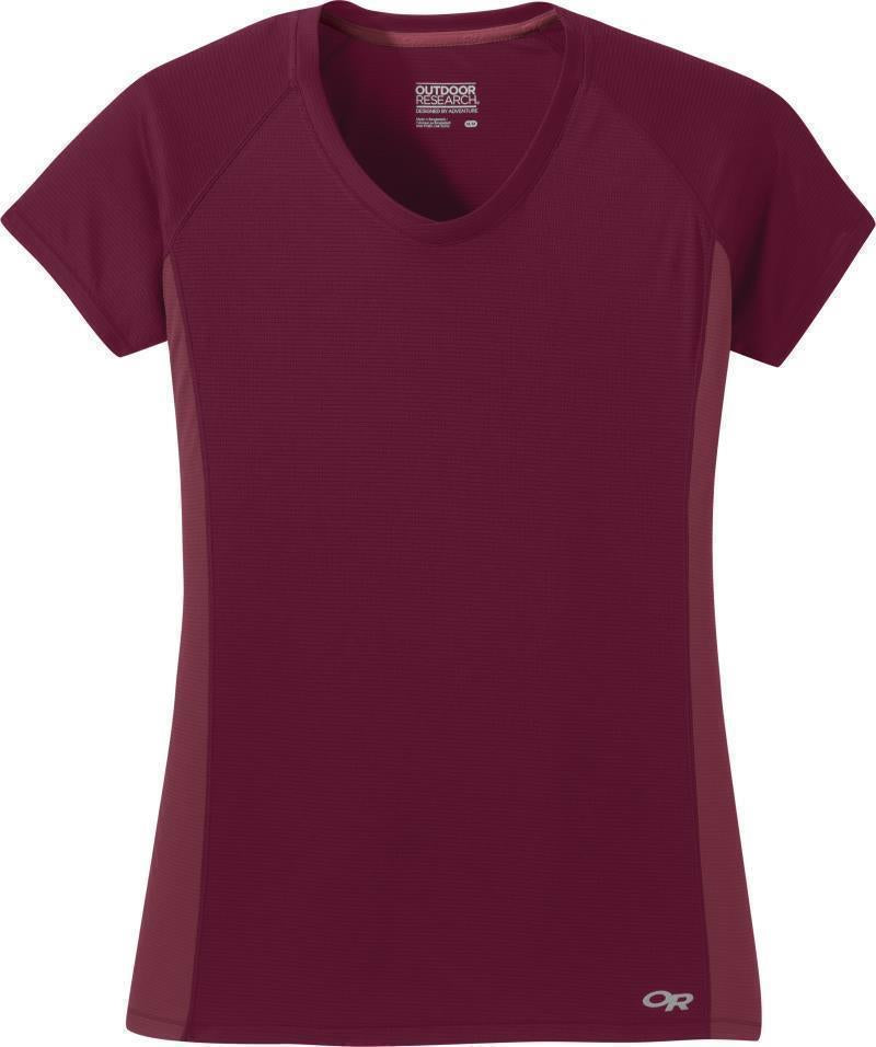 Echo SS Tee - Womens - Crimson / Clay 1